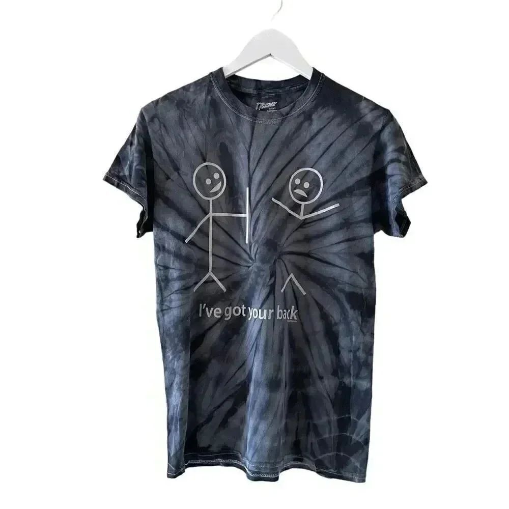 Trenz Tie Dye Cotton Funny Short Sleeves Sarcastic Phrases S #1108